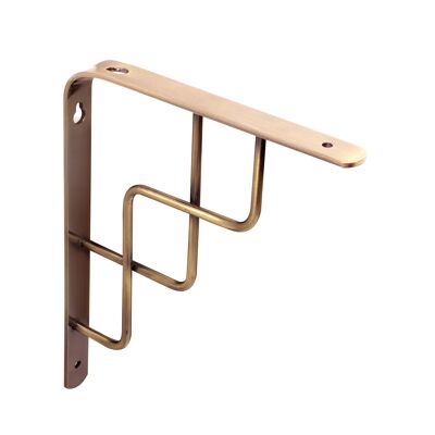 Step Bracket (4 Pack) 230 x 180mm Brushed Brass