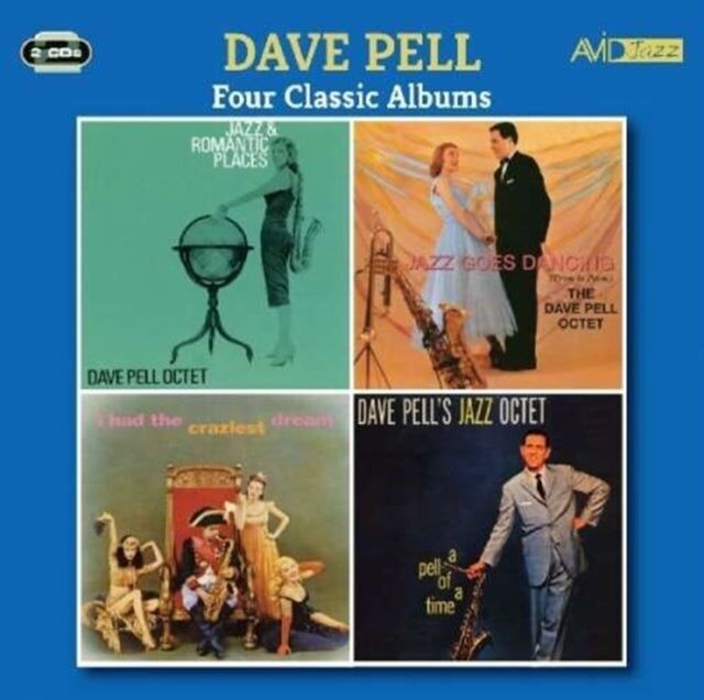 CD de Dave Pell - Quatre albums classiques (Jazz et lieux romantiques / Le jazz danse / J'ai fait le rêve le plus fou / Un moment inoubliable)