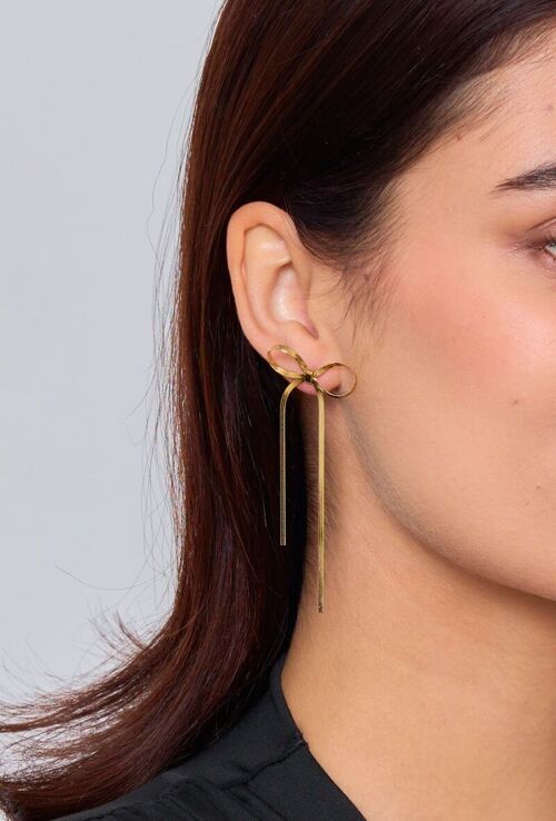 Boucles d'oreilles en acier inoxydable 124AQ24