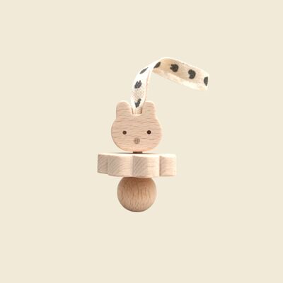 Hochet en bois MINUS Lapin