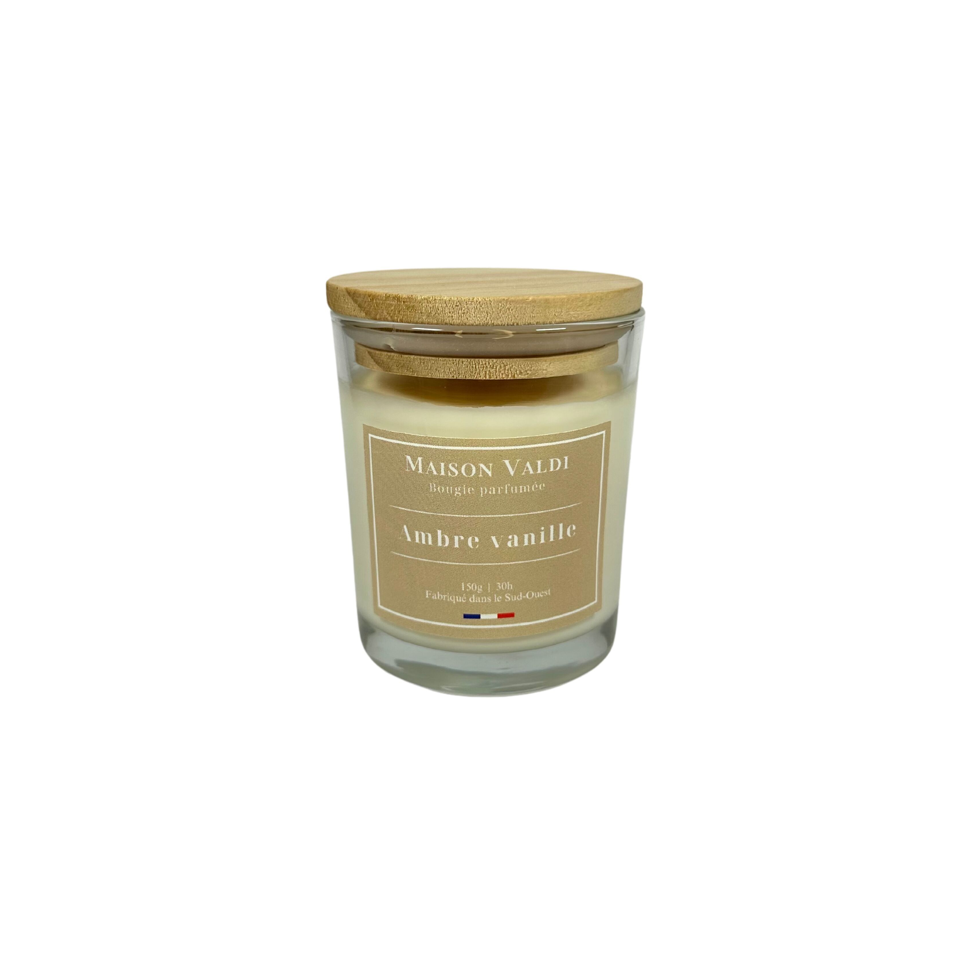 Candela profumata alla vaniglia ambrata