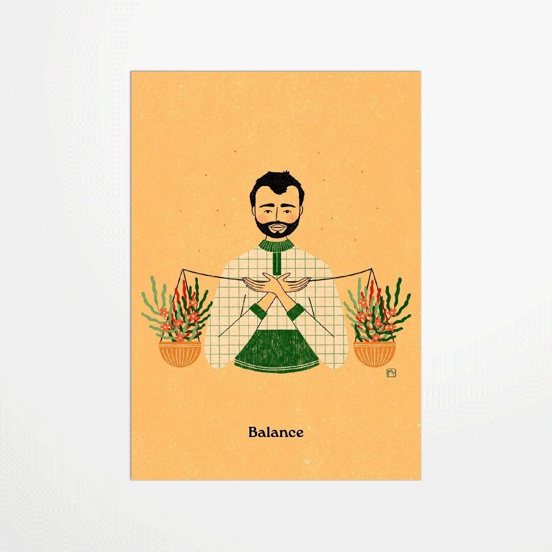 Cartolina - Marine Laurent - Bilancia