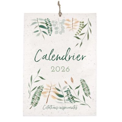 Calendario Plantable NATURALEZA 2026