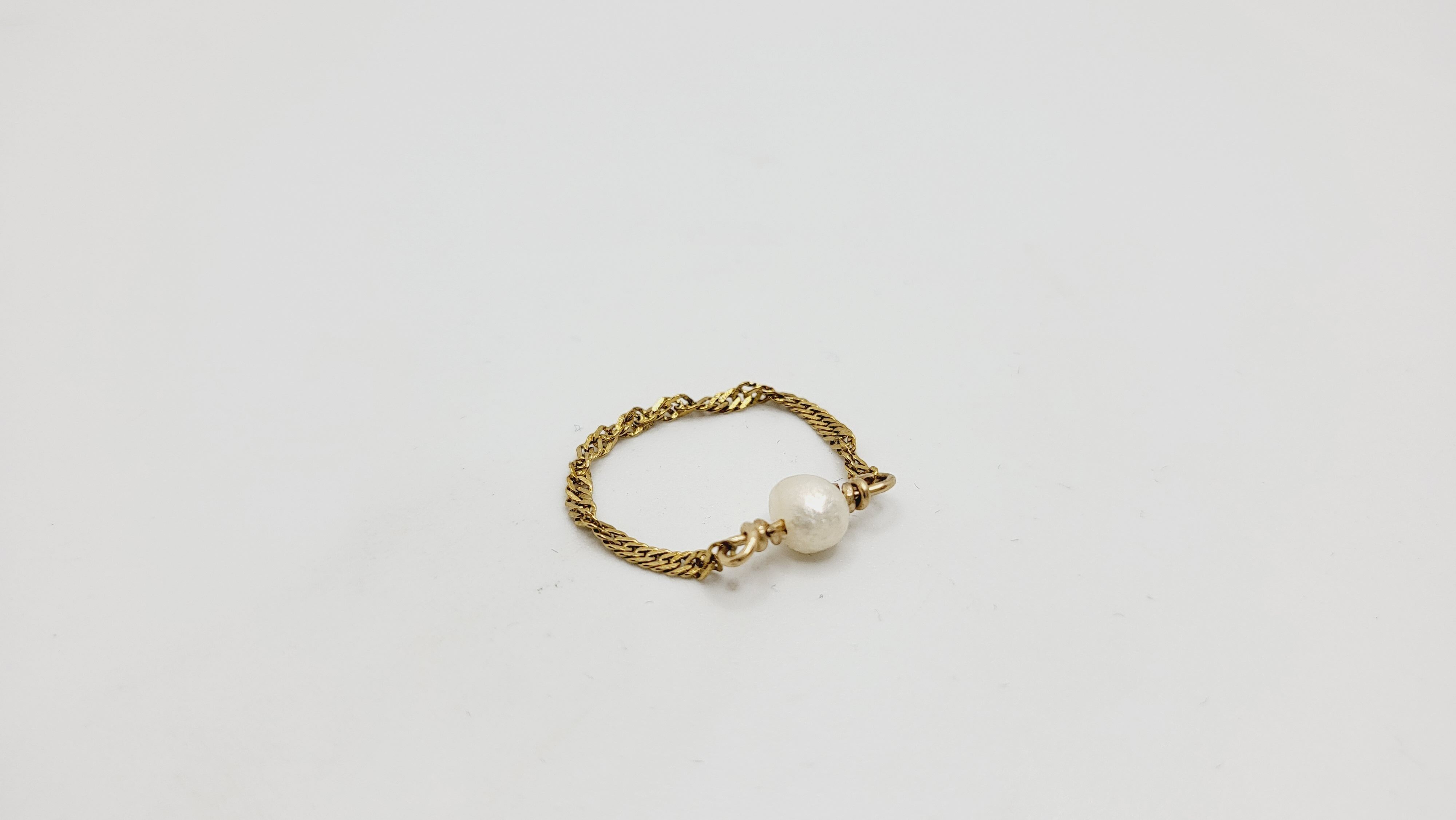 Bague chaine eau douce