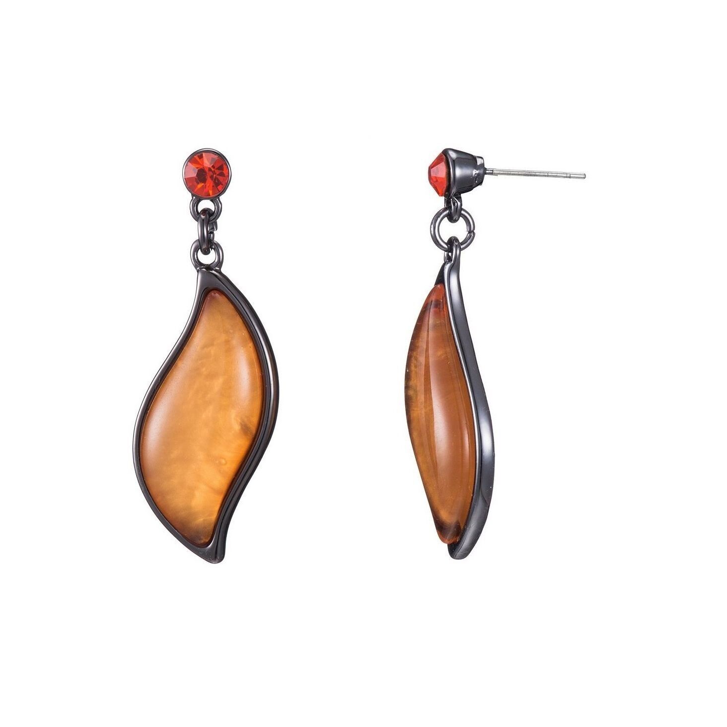 Orecchino a perno azzurro