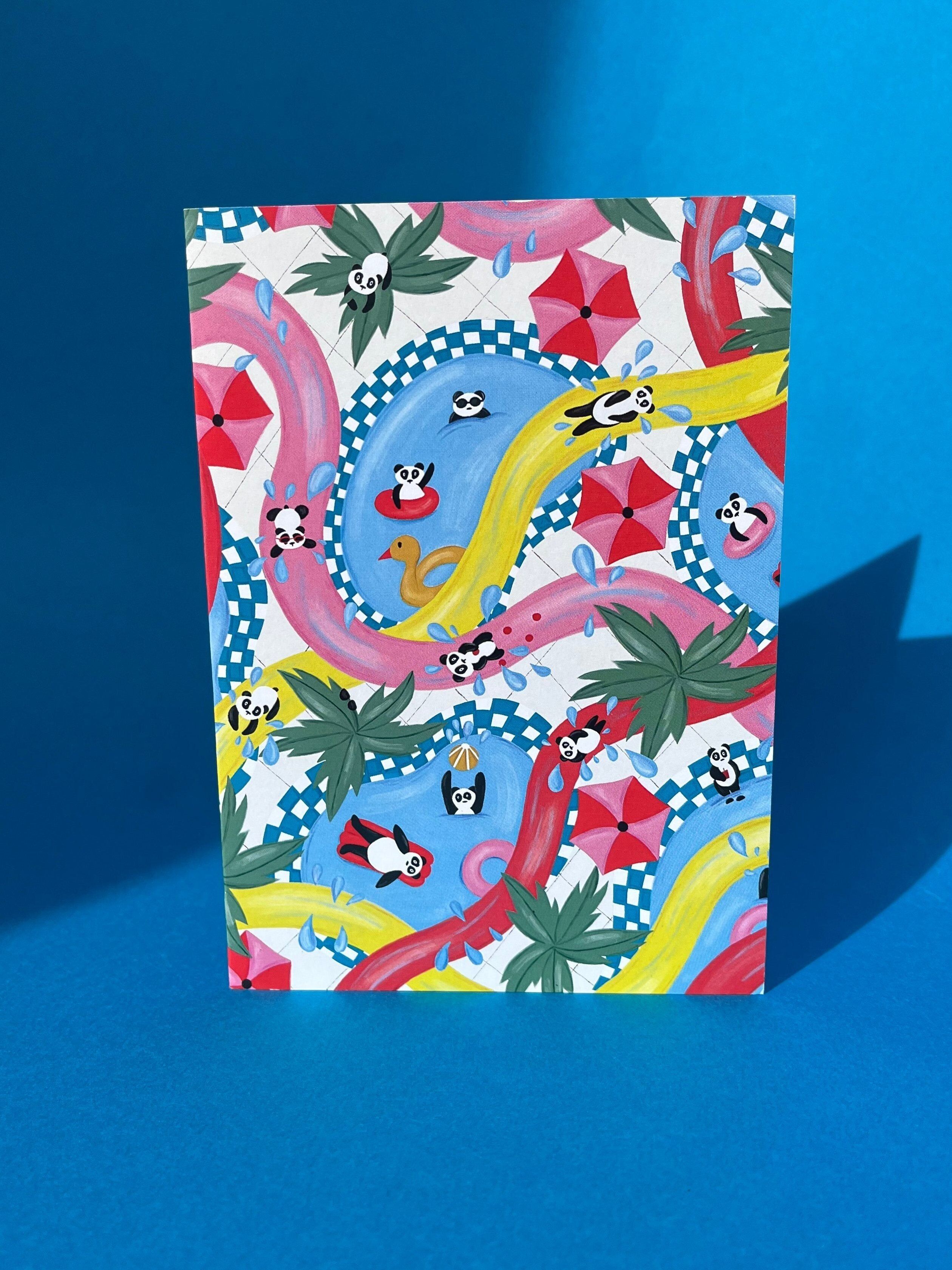 Panda-Wasserparkkarte