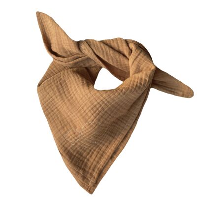 Lange bébé en gaze de coton CAMEL