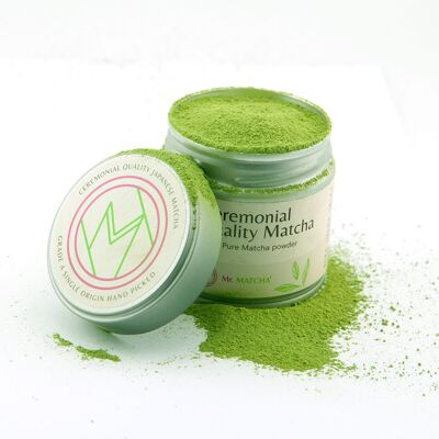 Poudre de Matcha - Thé Matcha - Pot de 30 g, qualité cérémonielle A