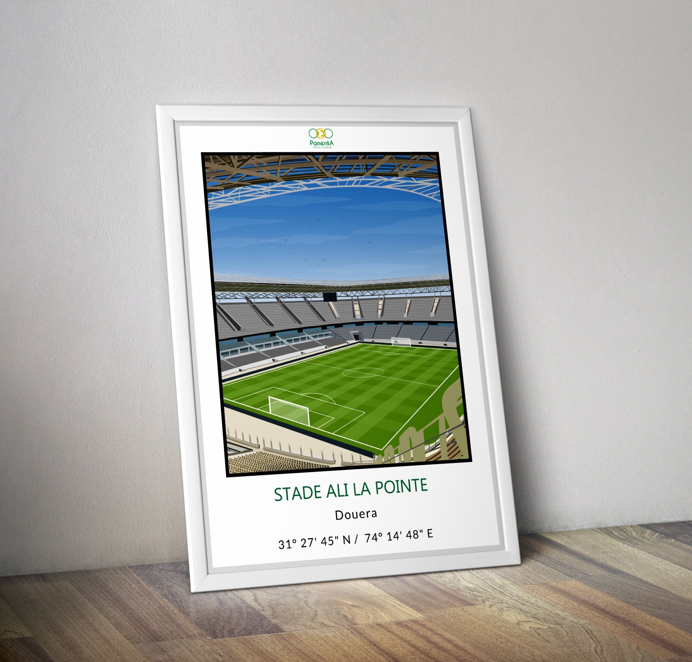 Ali Stadion La Pointe Algerien I Poster Fußballstadion Douéra Algerien