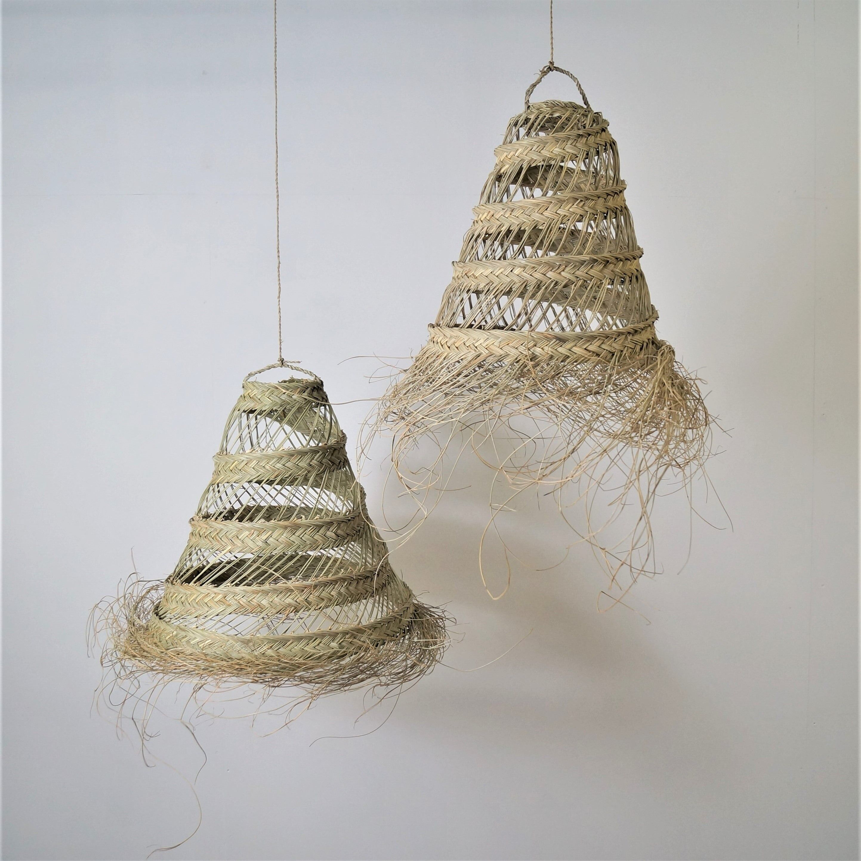 Lampada a sospensione Alfa traforata - 2 trecce