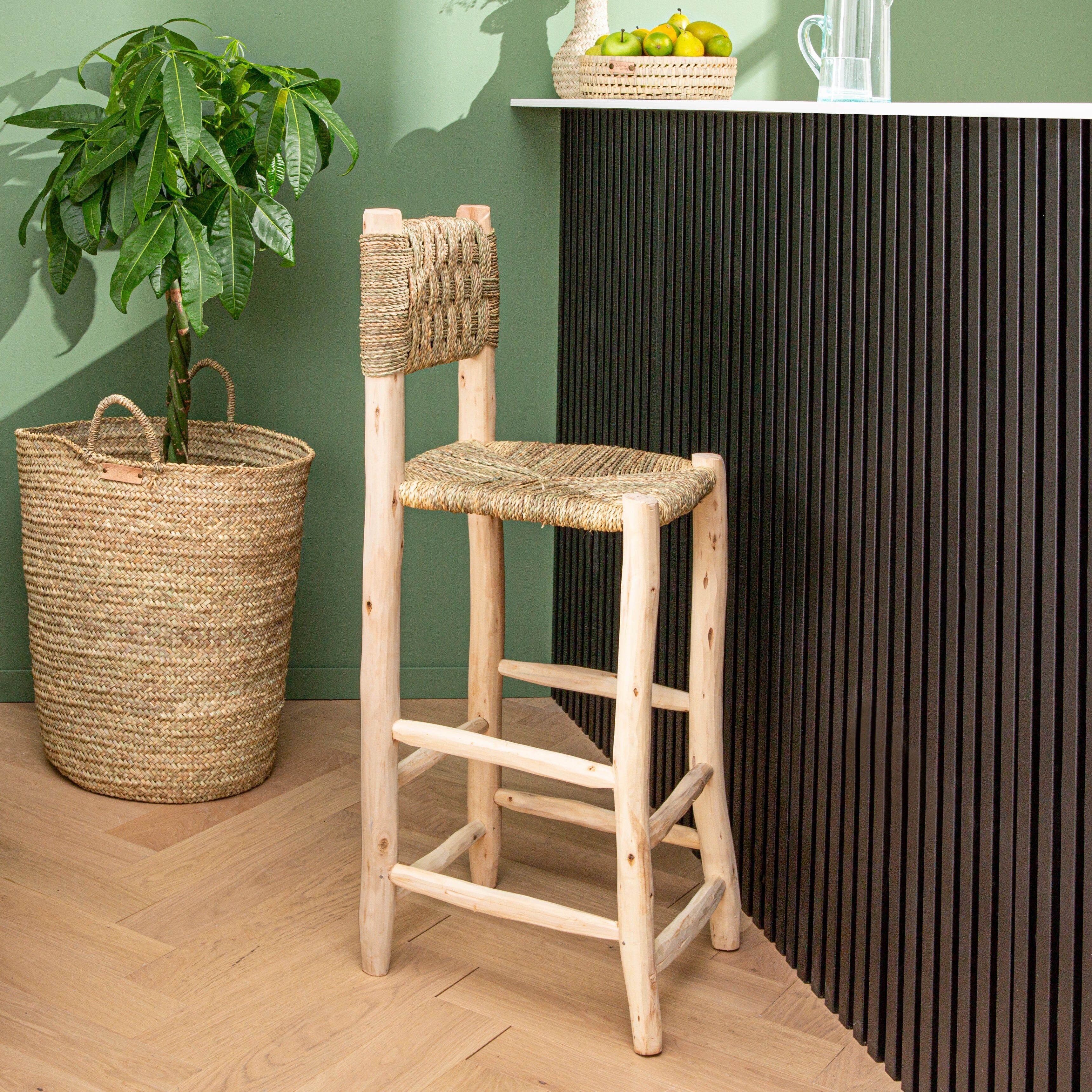 Wooden and rope high chair - 65cm