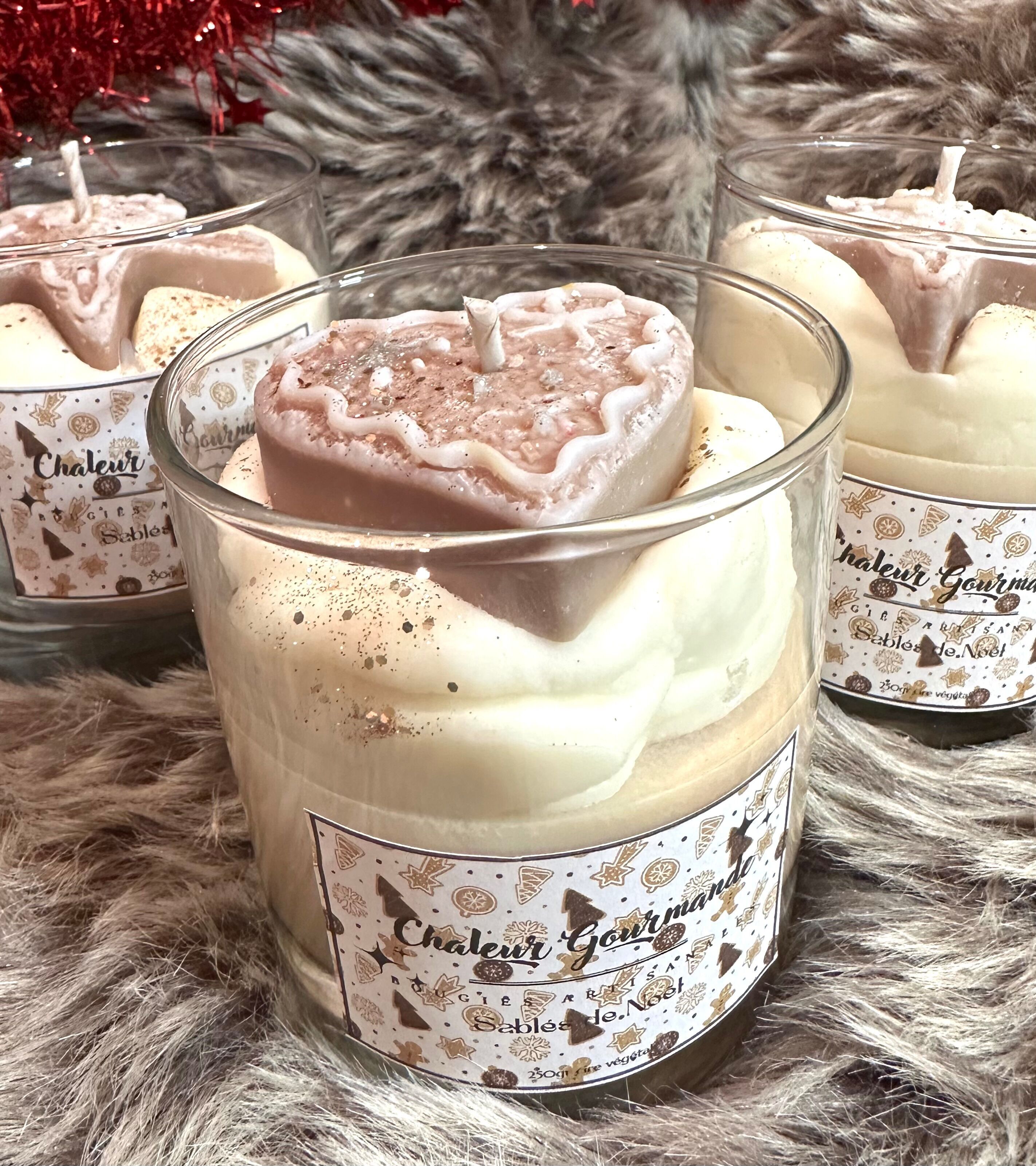 Candela natalizia di pasta frolla