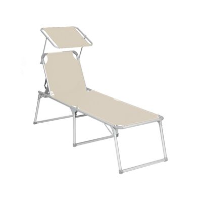 Large sun lounger with roof