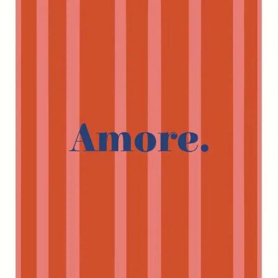 Affiche Amore rouge │ Poster Cadeau Saint Valentin