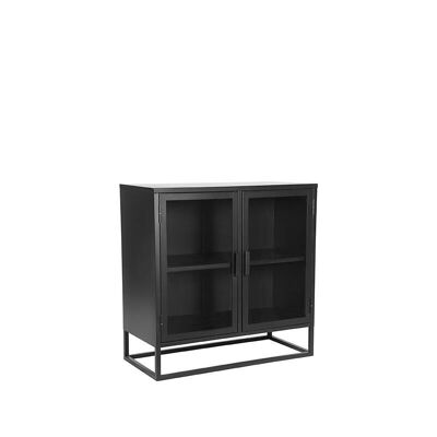 Homestorecity Nivel Vitrinekast - Negro - Metaal - 85x40x85 cm