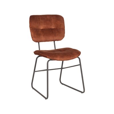 Homestorecity Eetkamerstoel Dez - Rouille - Velours