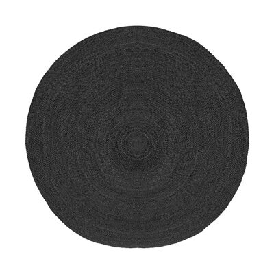 Homenegoziocittà Vloerkleden Juta - Zwart - Iuta - 180x180 cm
