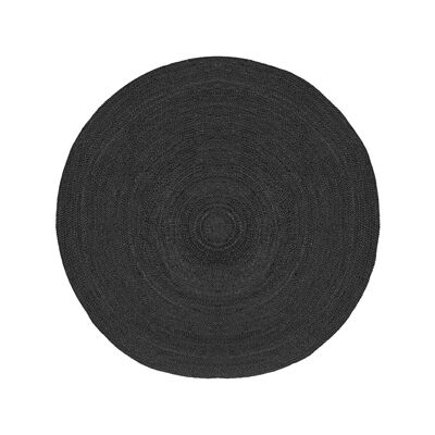 Homenegoziocittà Vloerkleden Juta - Zwart - Iuta - 150x150 cm