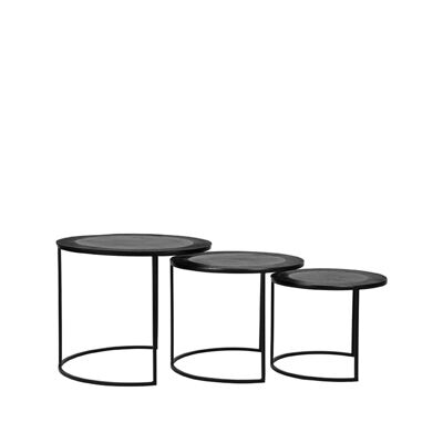Homenegoziocittà Salontafel Set Tres - Zwart - Metaal