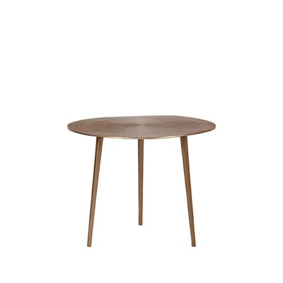 Homestorecity Salontafel Nobby - Argent antique - Métal - 50 cm