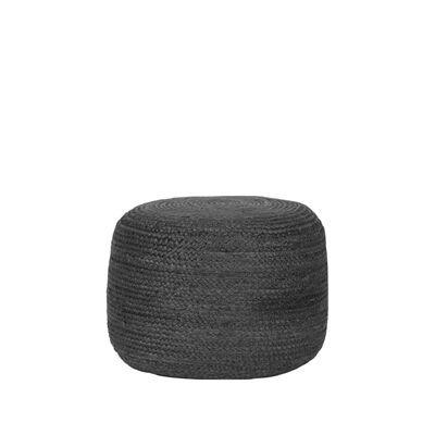 Homestorecity Poef Yute - Antraciet - Yute - 50 cm