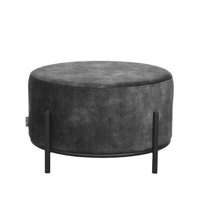 Homenegozio Poef Troy - Antraciet - Velours - XL