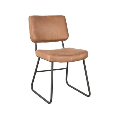 Homestorecity Eetkamerstoel Noah - Coñac - Microfibra