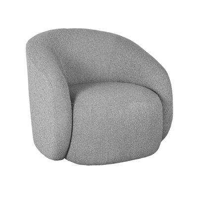 Homestorecity Fauteuil Alby - Grijs - Boucle
