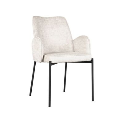 Homestorecity Eetkamerstoel Joni - Crema - Fluweel