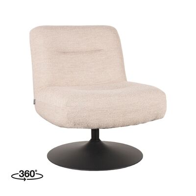 Homestorecity Fauteuil Eli - Naturel - Boucle