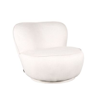 Homestorecity Fauteuil Bunny - Crema - Microfibra