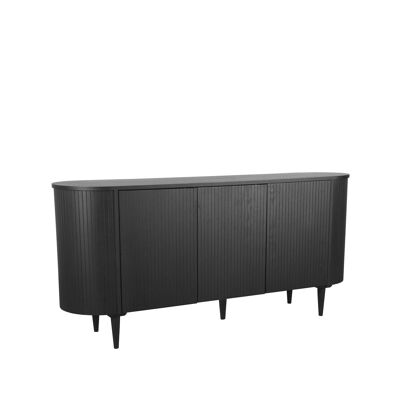 Homestorecity Dressoir Oliva - Negro - Eiken - 180 cm