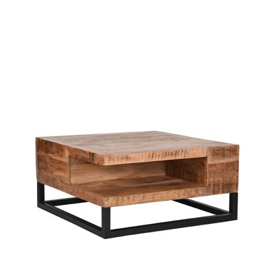 Homestorecity Salontafel Cube - Brut - Mangohout