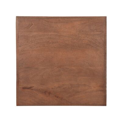 Homestorecity Eetkamertafel Tafelblad Straight Edge - Espresso - Mangohout - 70 cm