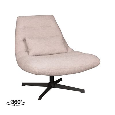 Homestorecity Fauteuil Nox - Naturel - Boucle