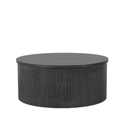 Homestorecity Salontafel Oliva - Noir - Eiken - 70 cm