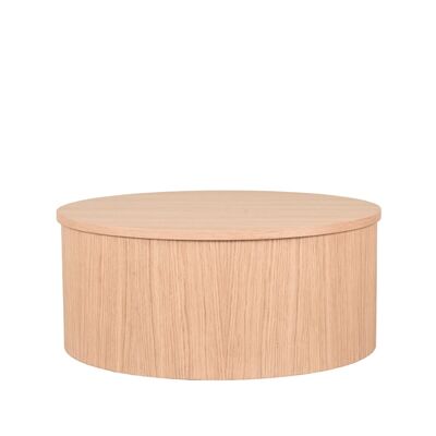Homestorecity Salontafel Oliva - Naturel - Eiken - 70 cm