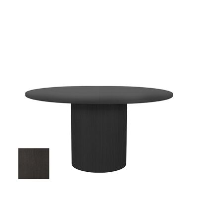 Homestorecity Eetkamertafel Oliva - Zwart - Eiken - 150-200 cm - Uitschuifbaar