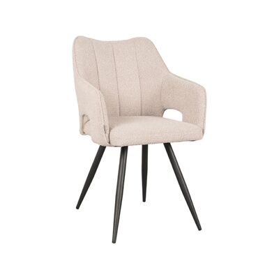Homestorecity Eetkamerstoel Noud - Naturel - Boucle