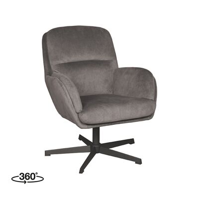 Homestorecity Fauteuil Moss - Antraciet - Cosmo