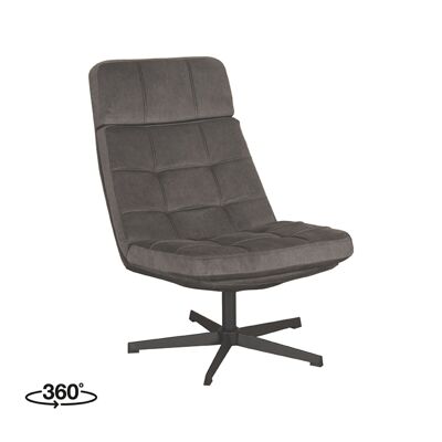 Homestorecity Fauteuil Alvar - Antraciet - Cosmo