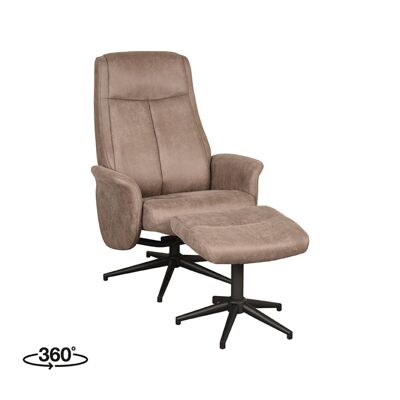 Homestorecity Poltrona Bergen - Talpa - Micro Suede - Incl.Gamba