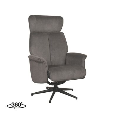 Homestorecity Fauteuil Verdal - Antraciet - Cosmo