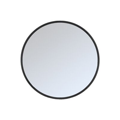 Homestorecity Spiegel Oliva - Noir - Eiken - 90 cm