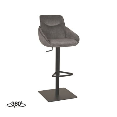 Homestorecity Barkruk Belleza - Antraciet - Cosmo
