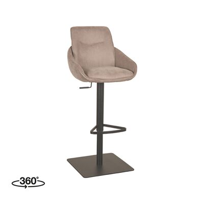 Homestorecity Barkruk Beauty - Taupe - Micro Suede