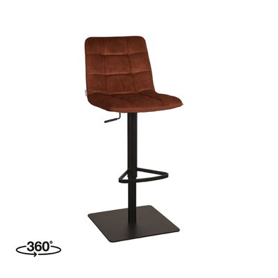 Homestorecity Barkruk Juul - Rouille - Velours