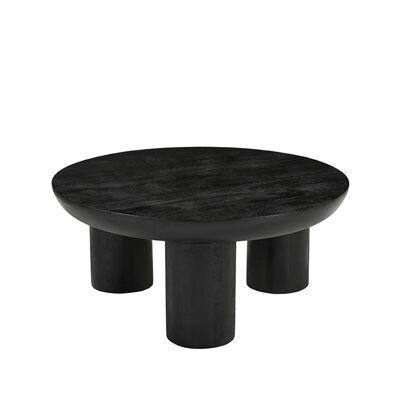 Homestorecity Salontafel Olly - Zwart - Mangohout