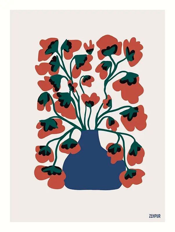 Poster Papaveri │ Poster grafico con fiori