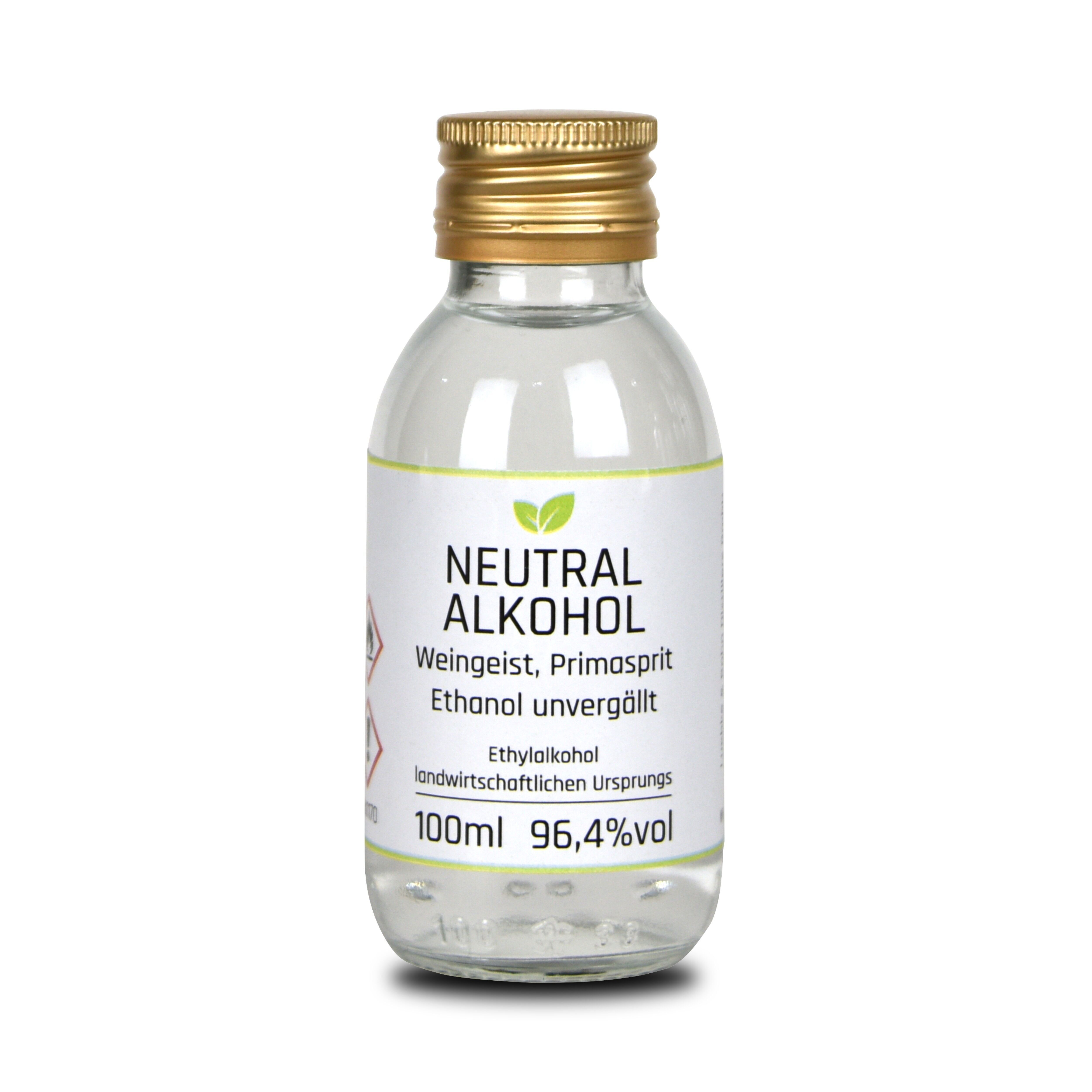 100ml Weingeist Primasprit Trinkalkohol Ethanol unvergällt 96,4%vol